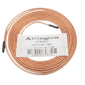 Tubo Capilar de Cobre para Expansión - 0.031" (0.78 mm) x 3 Metros - Alta Precisión